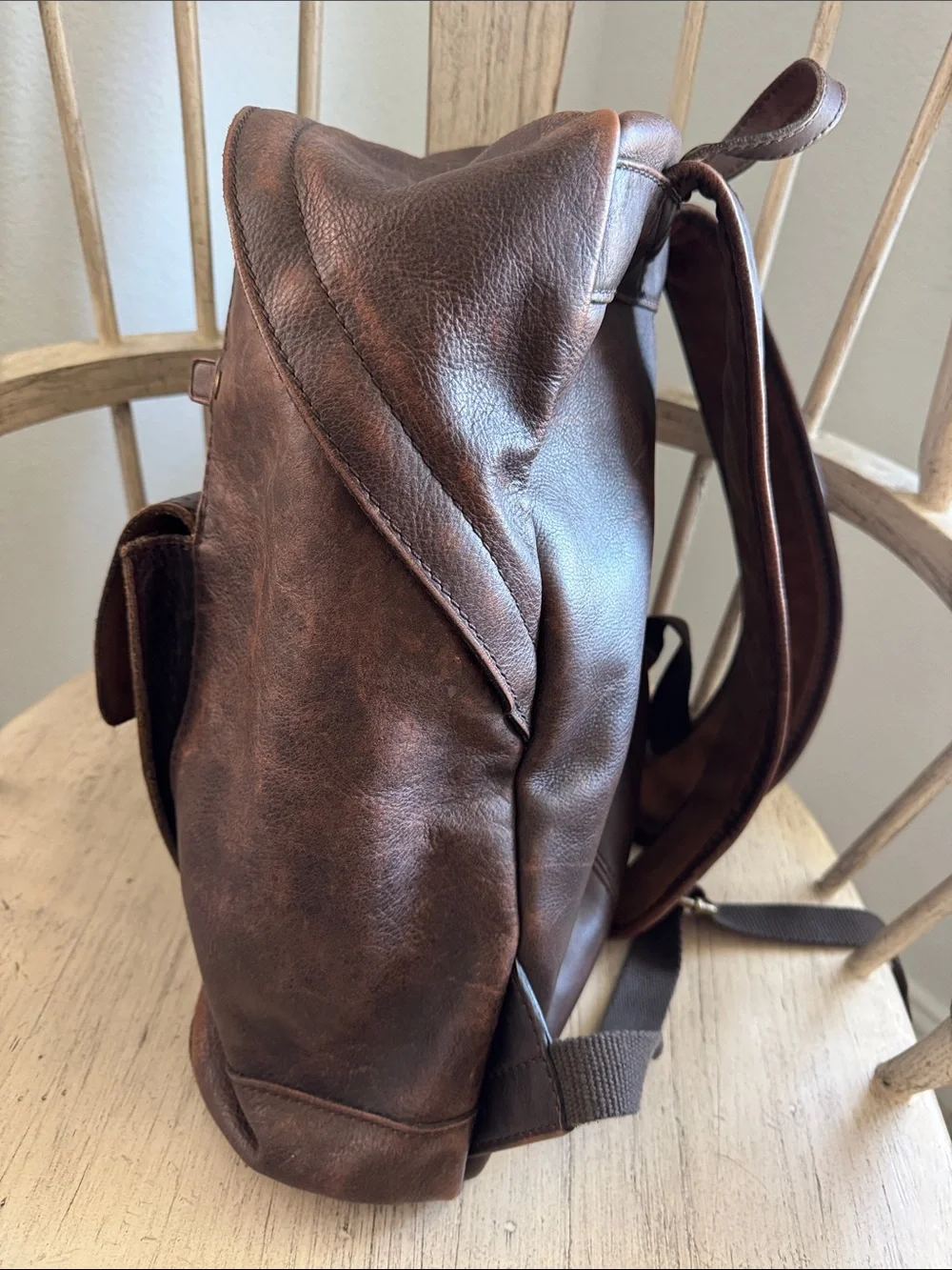 Patricia Nash Men’s Tuscan Leather Vintage Backpack Like New